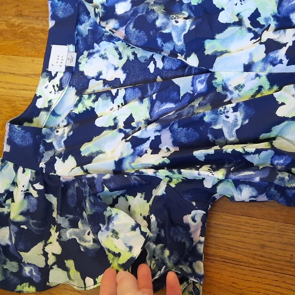 A New Day Cotton Floral Flutter Sleeve Midi Dress - Picture 2 of 2